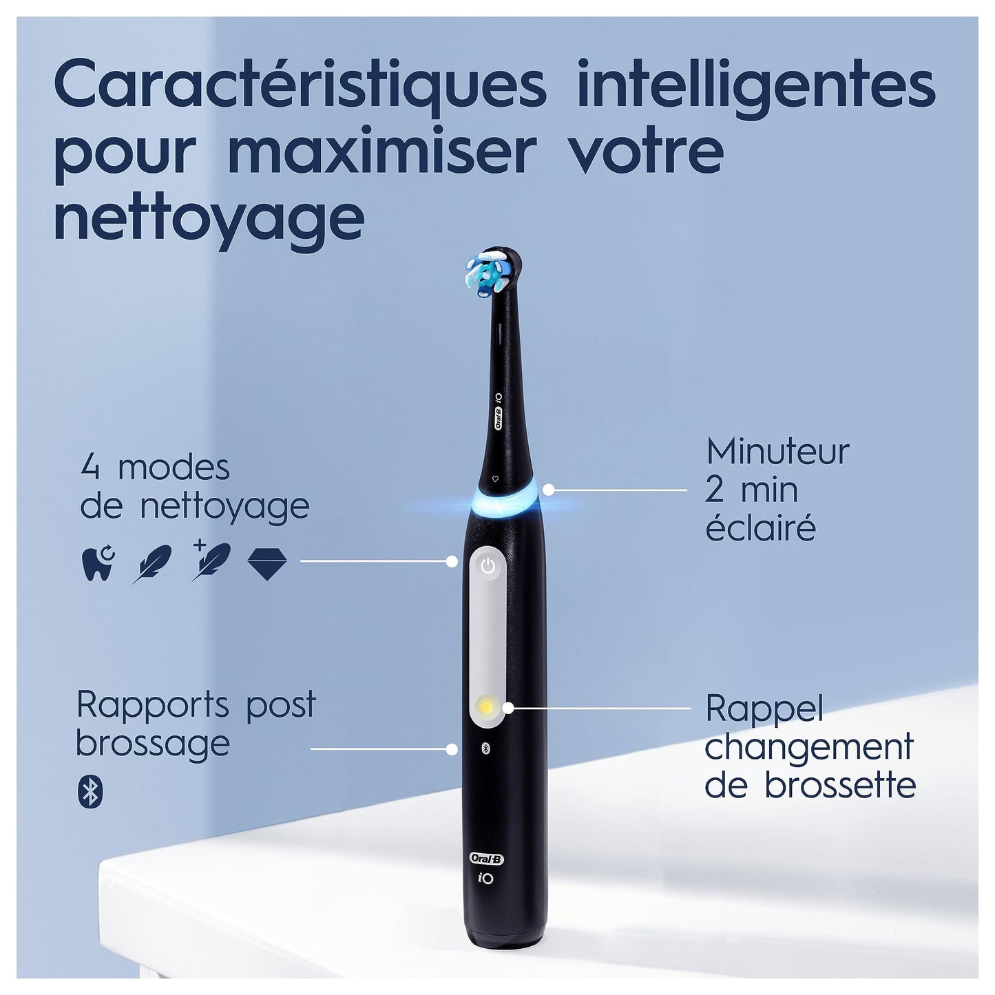 Oral-B iO Series 4 Plus Edition Brosse à dents électrique + 3 brosses à dents