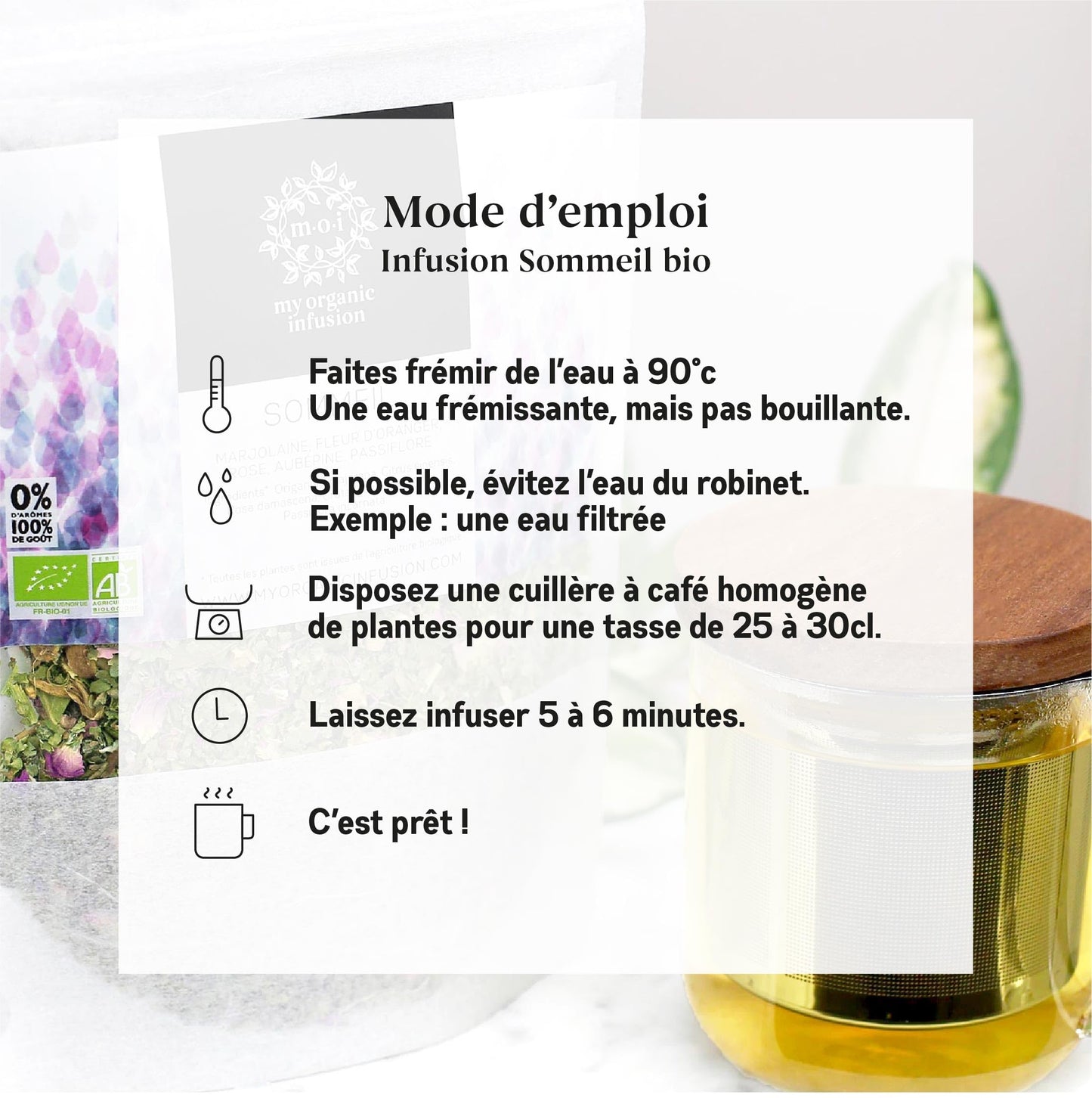 My Organic Infusion 50g | Infusion Bio Artisanale de Corrèze