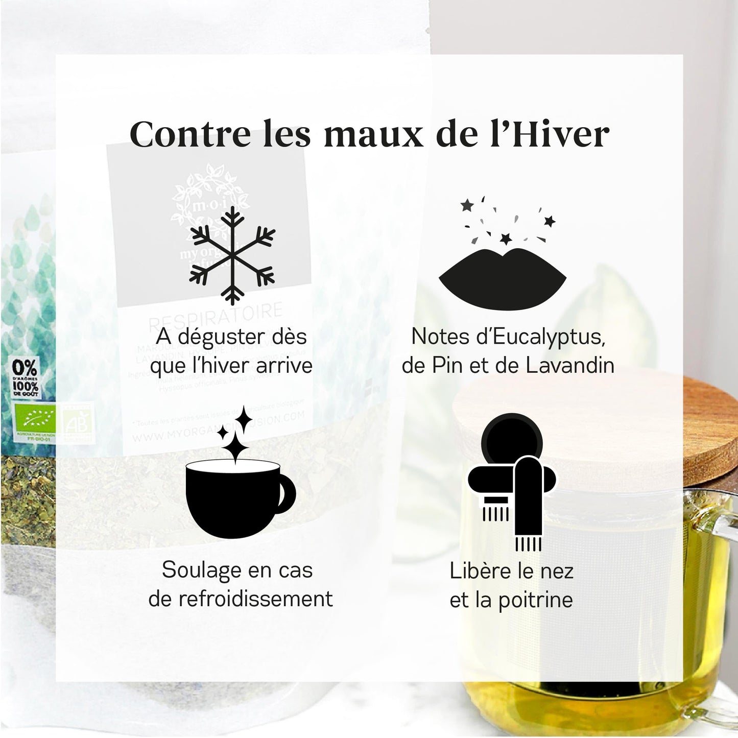 My Organic Infusion 50g | Infusion Bio Artisanale de Corrèze