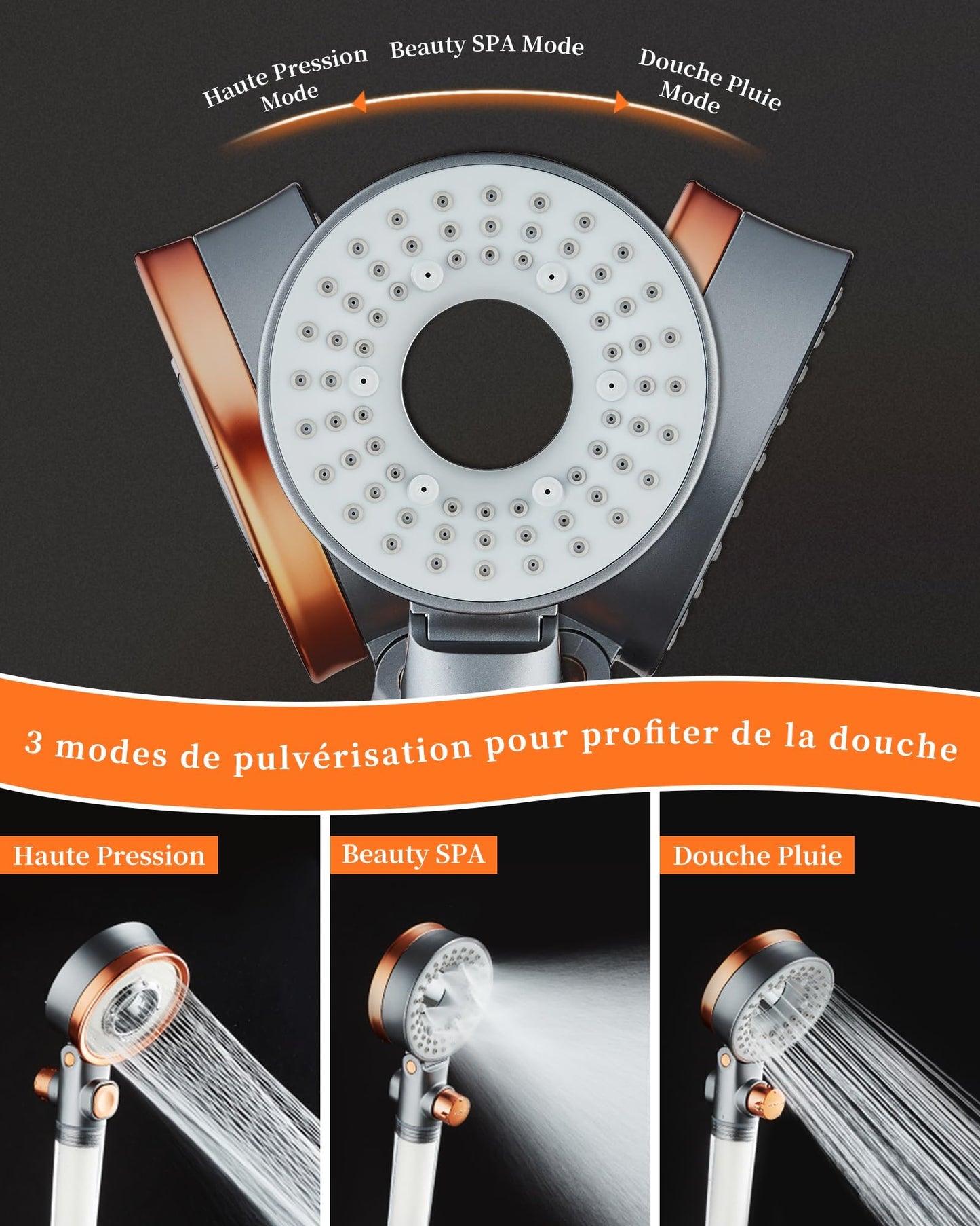 Pommeau de Douche Filtrante – Douchez-vous Sans Calcaire ni Impuretés