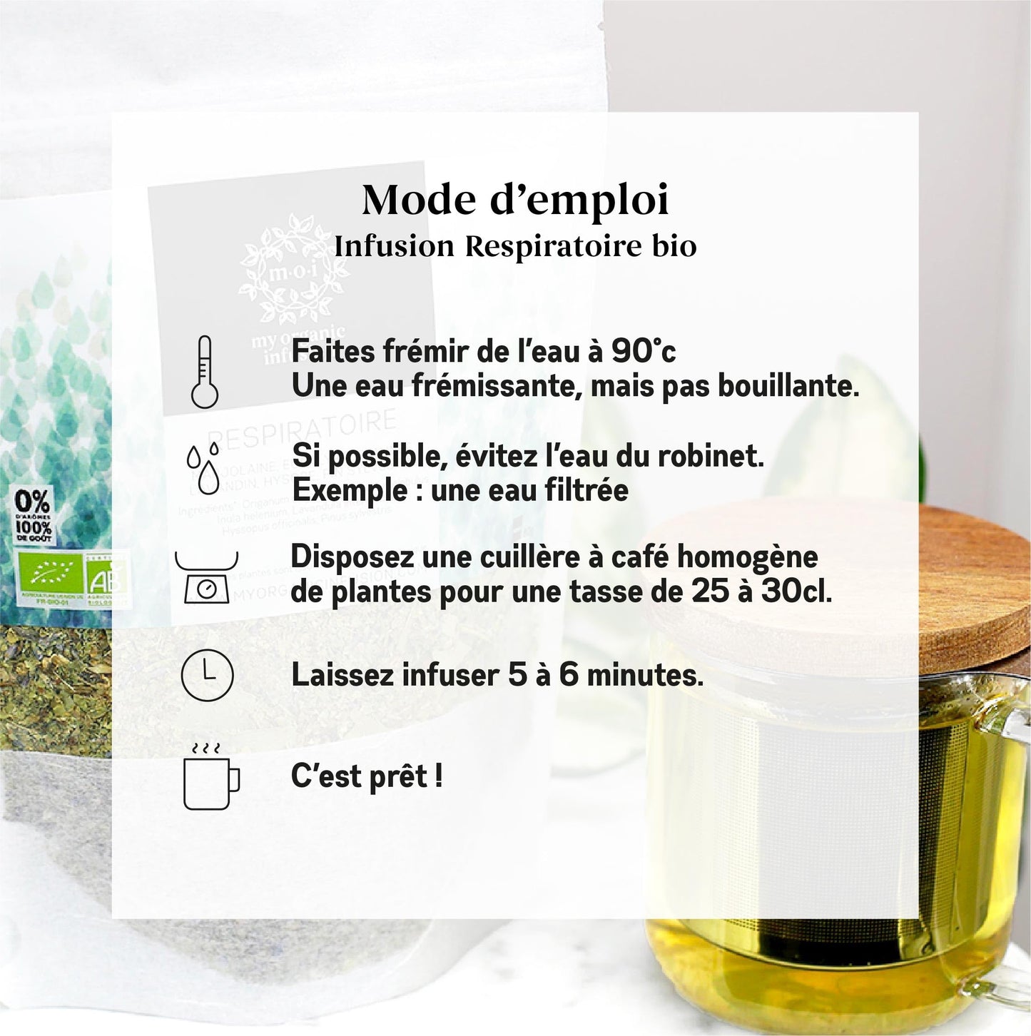 My Organic Infusion 50g | Infusion Bio Artisanale de Corrèze