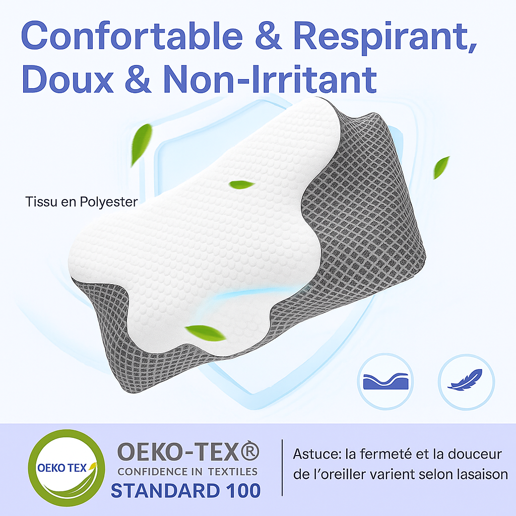 Soulagez Vos Douleurs Cervicales avec un Oreiller Ergonomique