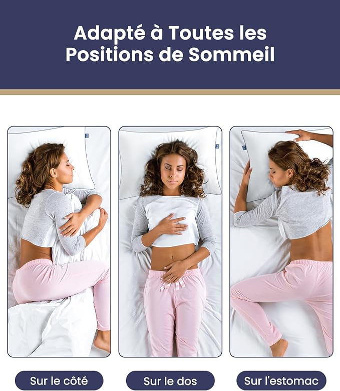 BedStory Oreillers Lot de 2 :  pour un Sommeil Profond