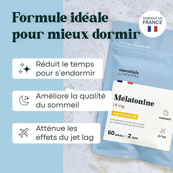 Mélatonine 1,9mg pour un Endormissement Rapide