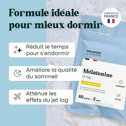 Mélatonine 1,9mg pour un Endormissement Rapide