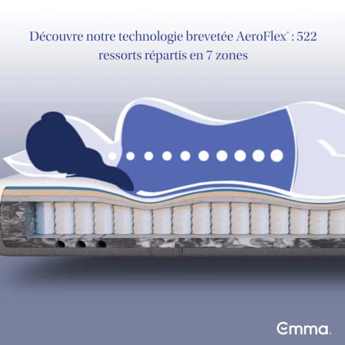 Emma Hybride Matelas | 5 Zones de Confort, Hauteur 25 cm