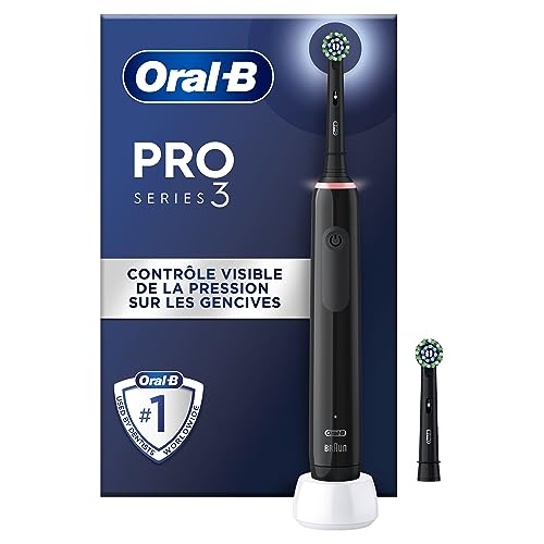 Oral-B Pro 3 3000 Brosse à Dents Électrique – Technologie 3D et Contrôle de la Pression