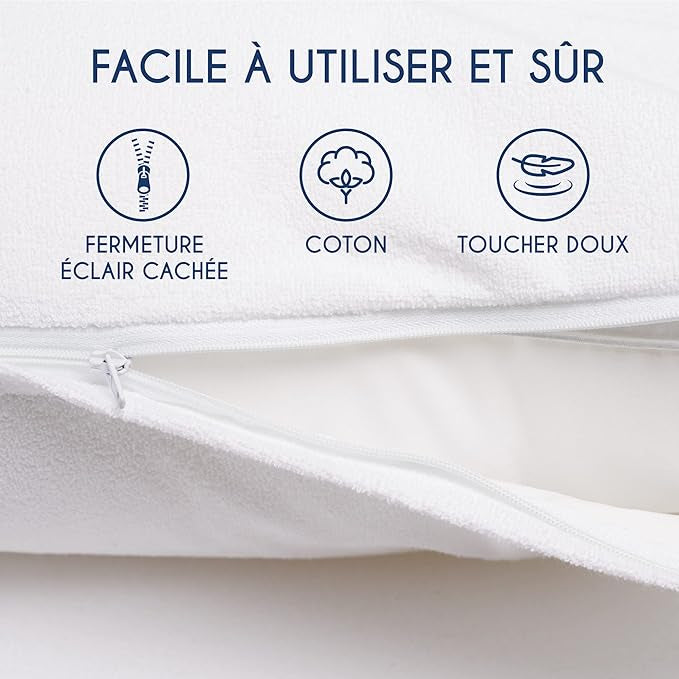 Protège-Oreiller Imperméable -Lot de 2