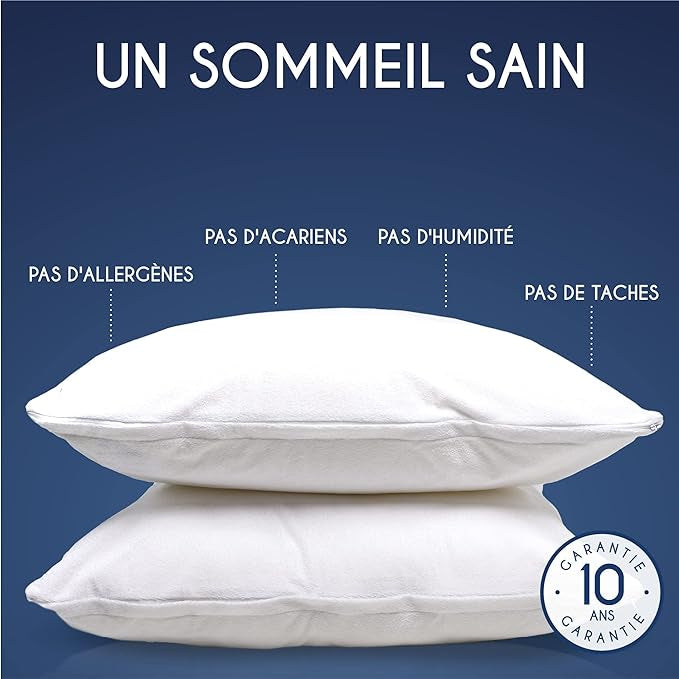 Protège-Oreiller Imperméable -Lot de 2