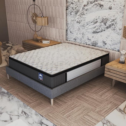 Matelas- Hybride Ressorts Ensachés & Mousse Mémoire de Forme  Technologie SANITIZED 🇫🇷