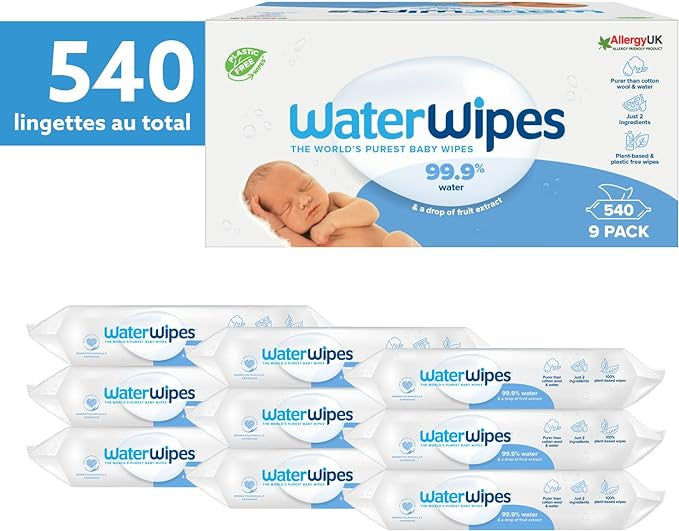 Lingettes Bébés Base d'Eau à 99,9 %