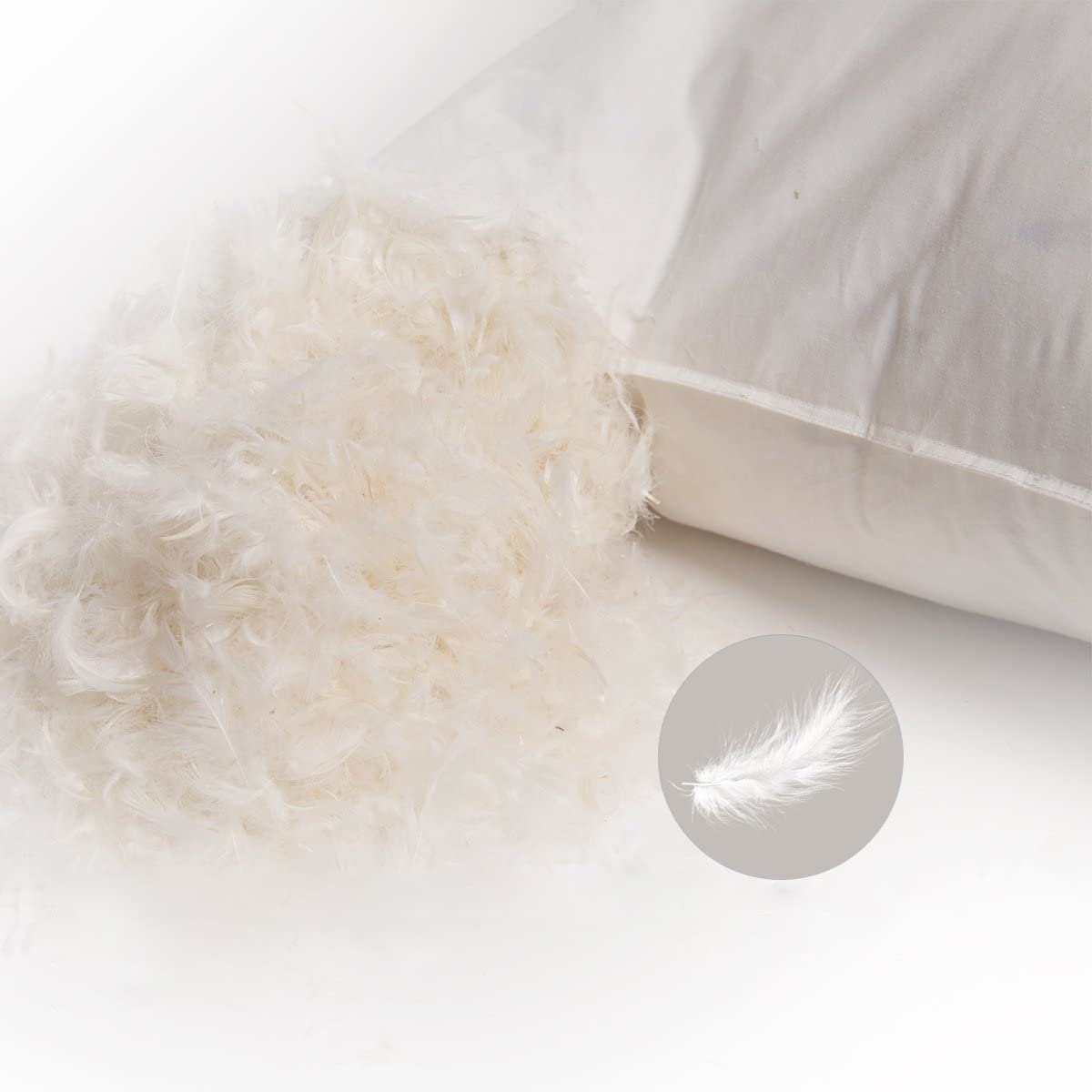 puredown® Oreillers en Plumes d'oie Lot de 2