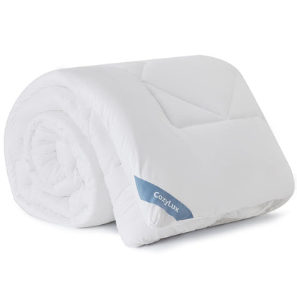 Couette Hiver 450 GSM | Microfibre Blanche, Chaude et Douillette