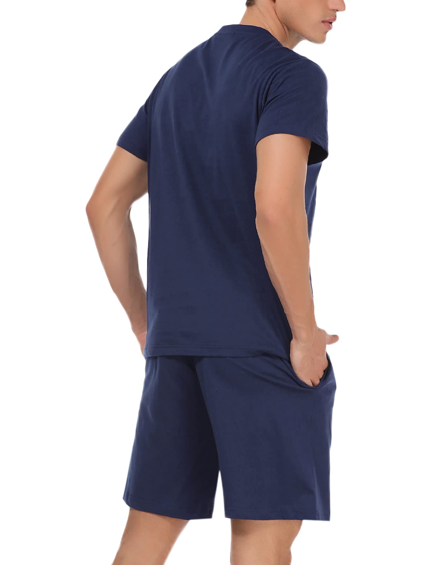 Pyjama Homme Coton Été – Ensemble Confortable et Décontracté