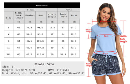 Pyjama Femme Été – Ensemble Confortable et Respirant