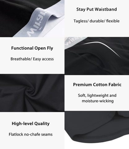 Boxers Homme Coton Confort – Lot de 4 Sans Étiquette