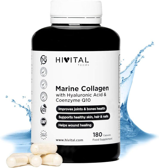 Collagène Marin et Acide Hyaluronique | Coenzyme Q10, Vitamine C, Zinc