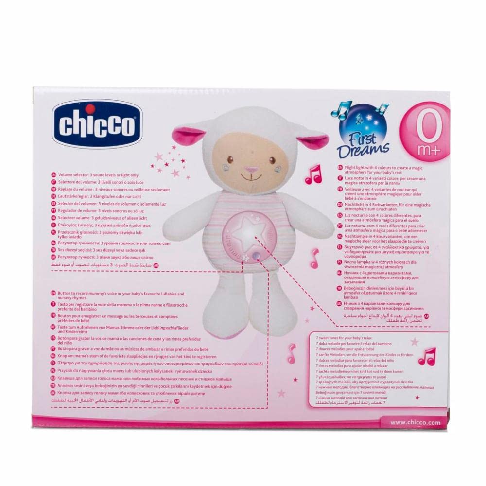 Chicco First Dreams - Mouton Berceur Musical avec Veilleuse Lumineuse 🌙