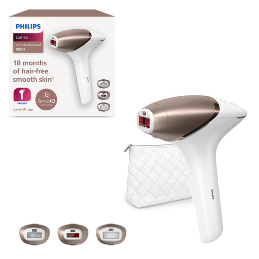 Épilateur à Lumière Pulsée Philips Lumea Série 9000 - Technologie SenseIQ