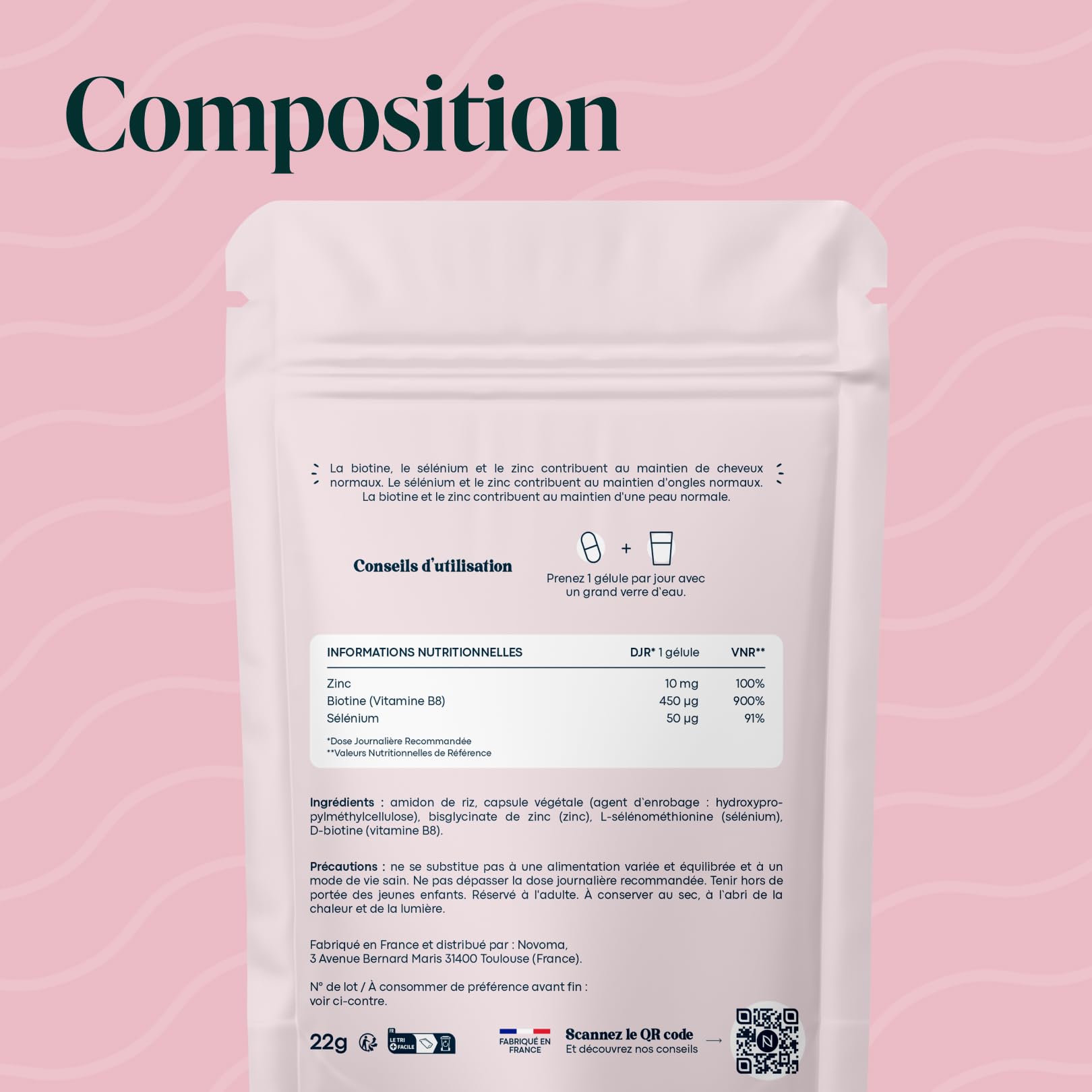 Biotine avec Sélénium et Zinc