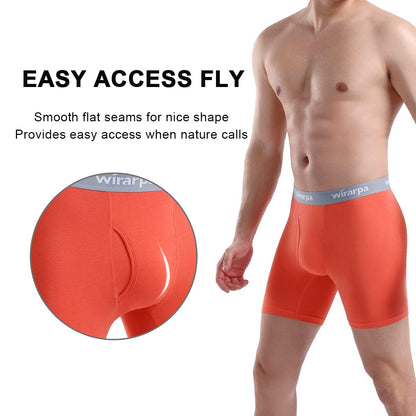 Boxers Homme Coton Confort – Lot de 4 Sans Étiquette