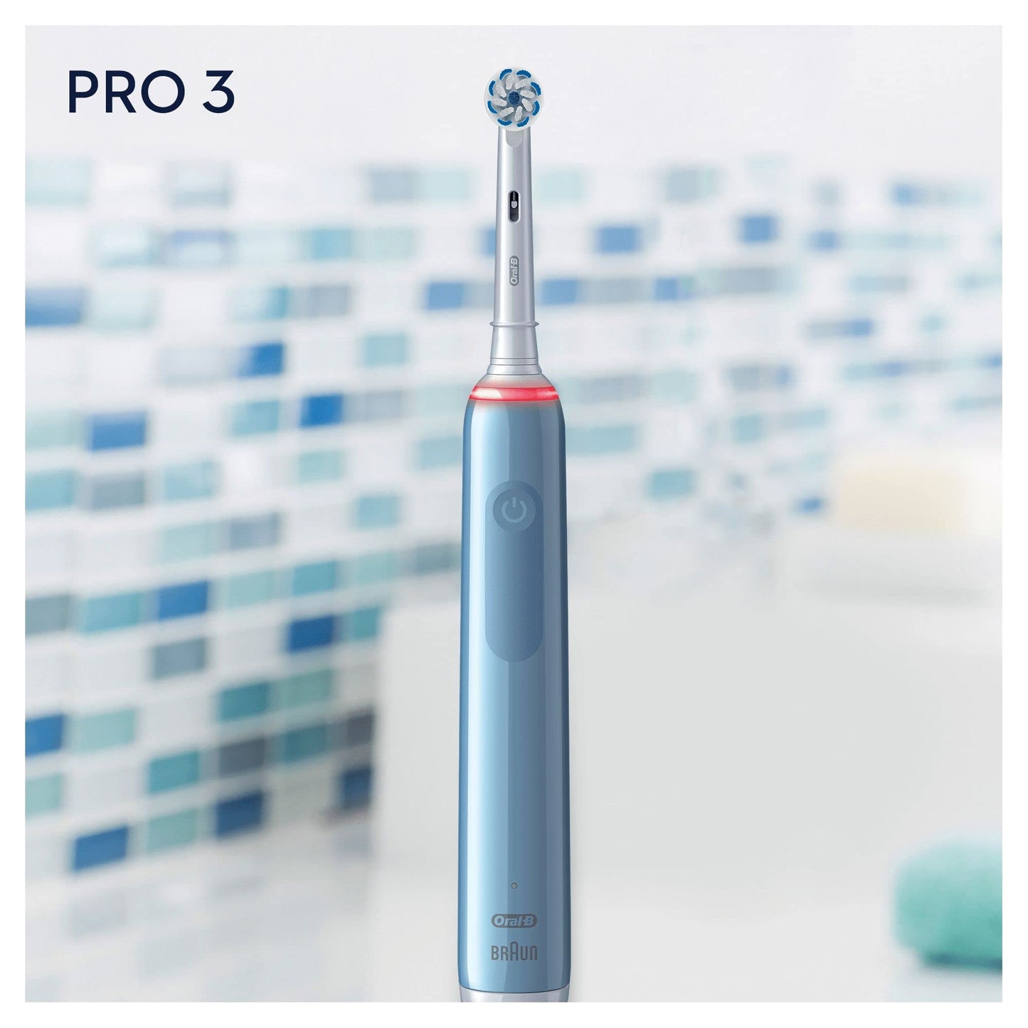 Oral-B Pro 3 3000 Brosse à Dents Électrique – Technologie 3D et Contrôle de la Pression