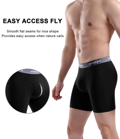 Boxers Homme Coton Confort – Lot de 4 Sans Étiquette