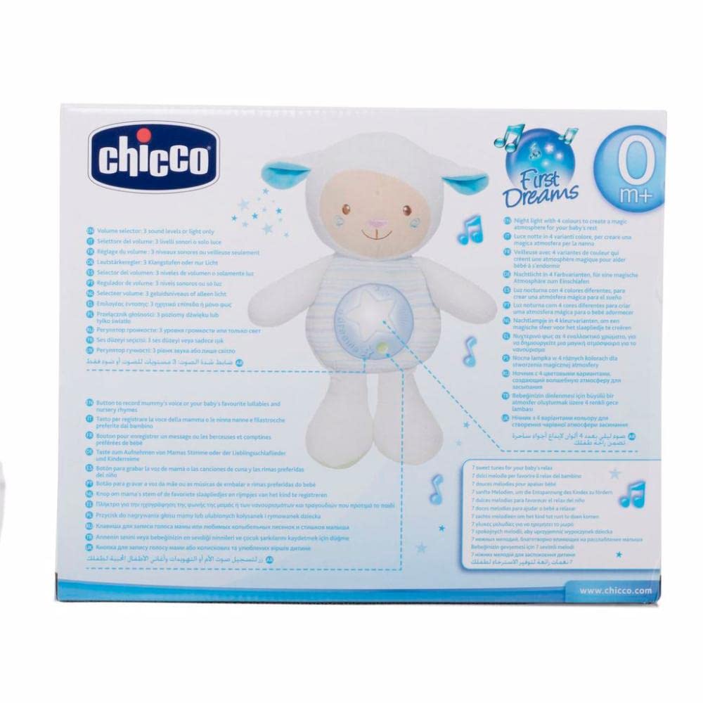 Chicco First Dreams - Mouton Berceur Musical avec Veilleuse Lumineuse 🌙