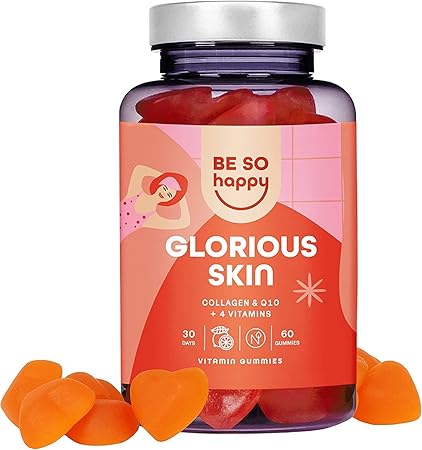 Gummies Beauté de la Peau | 30 Jours | BeSoHappy® GLORIOUS SKIN – Éclat & Élasticité ✨