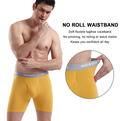 Boxers Homme Coton Confort – Lot de 4 Sans Étiquette