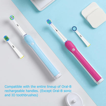 Brossettes Compatibles avec Oral-B – Lot de 16 Têtes de Rechange pour Brosse à Dents Électrique