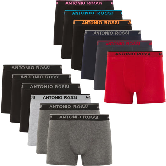 Lot de 12 Boxers Ajustés pour Hommes