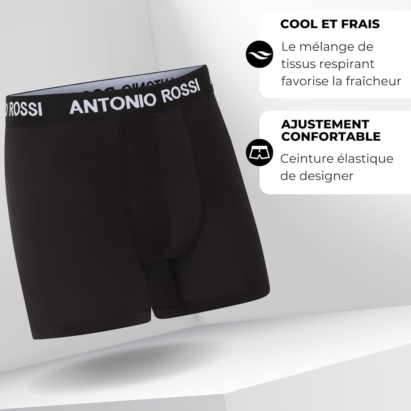 Lot de 12 Boxers Ajustés pour Hommes