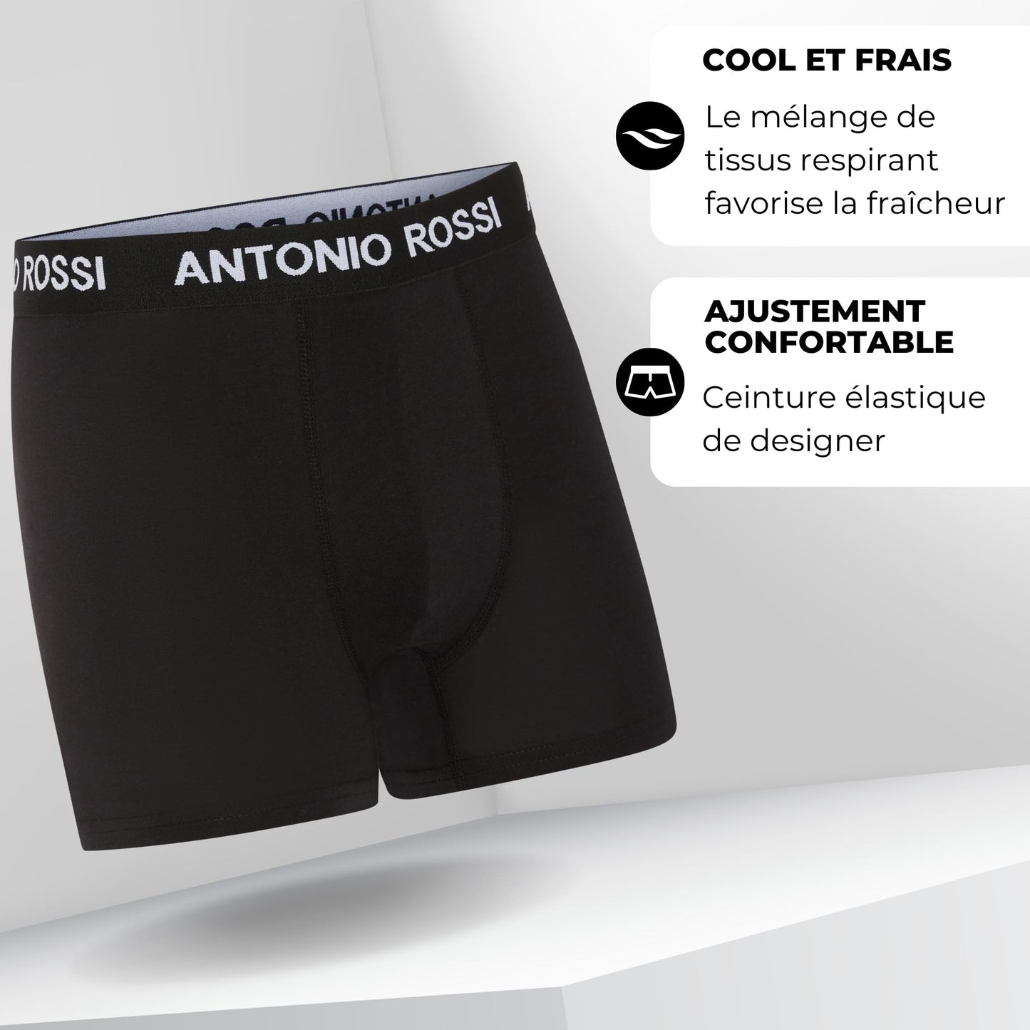 Lot de 12 Boxers Ajustés pour Hommes