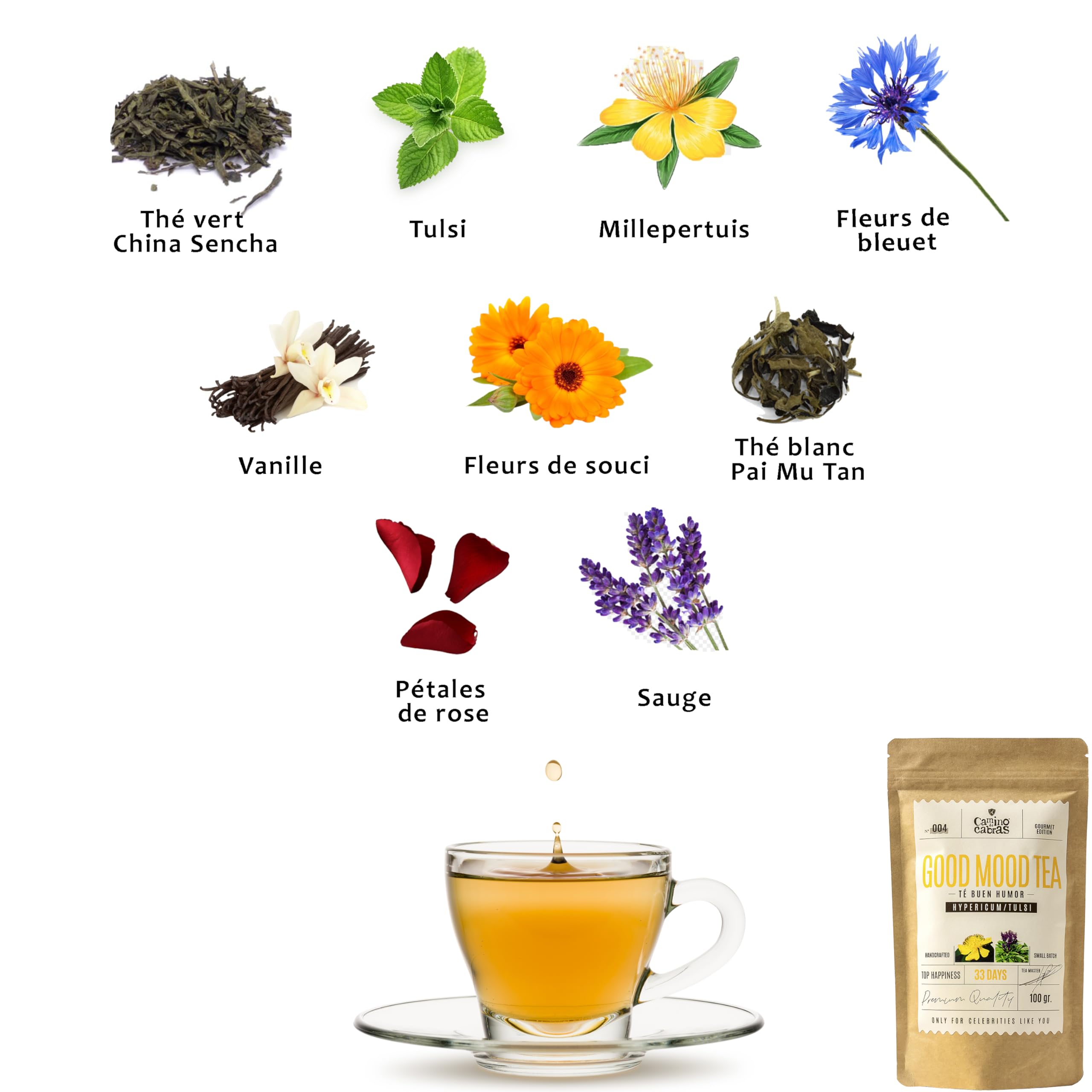 Tisane Relaxante et Anti-Stress – L'Art de la Détente 🧘🏽‍♀️100G