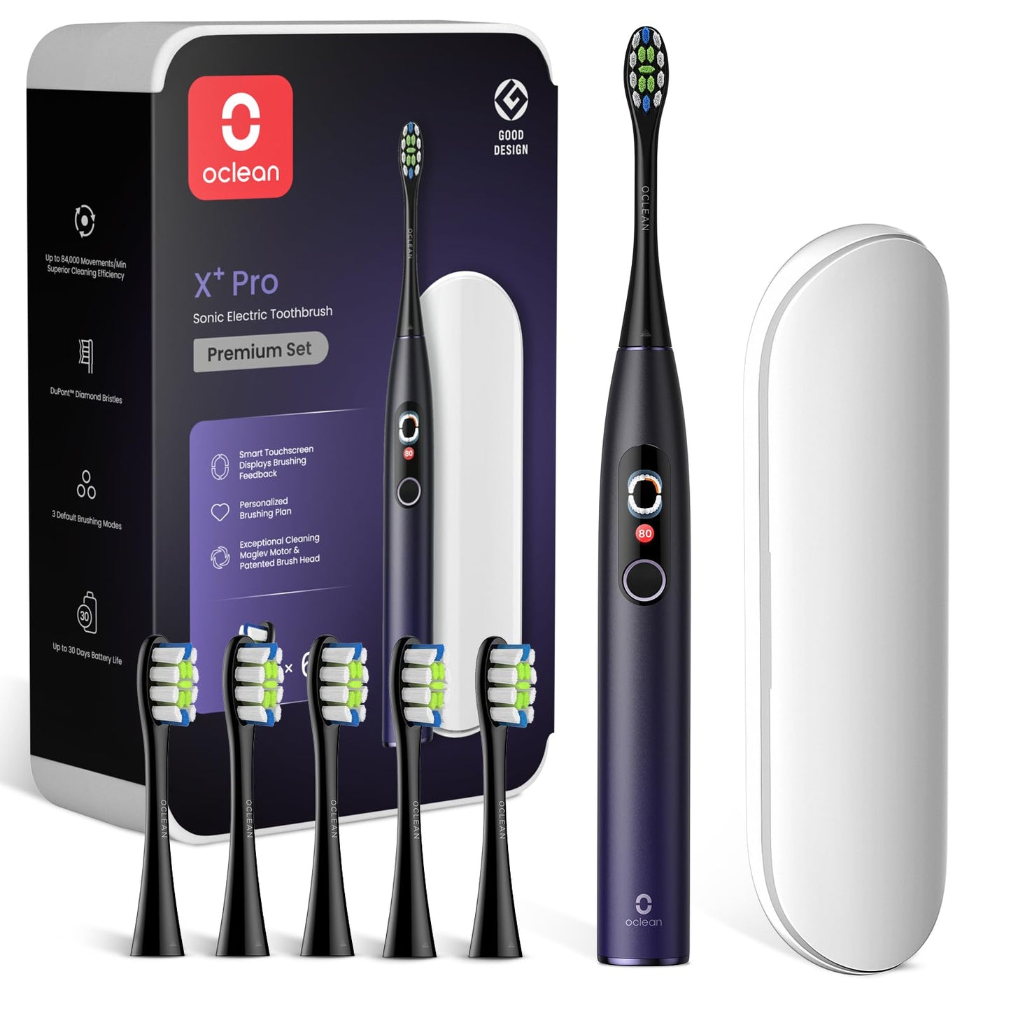 Brosse à Dents Électrique X Series Pro Travel Set | Écran Tactile Intelligent