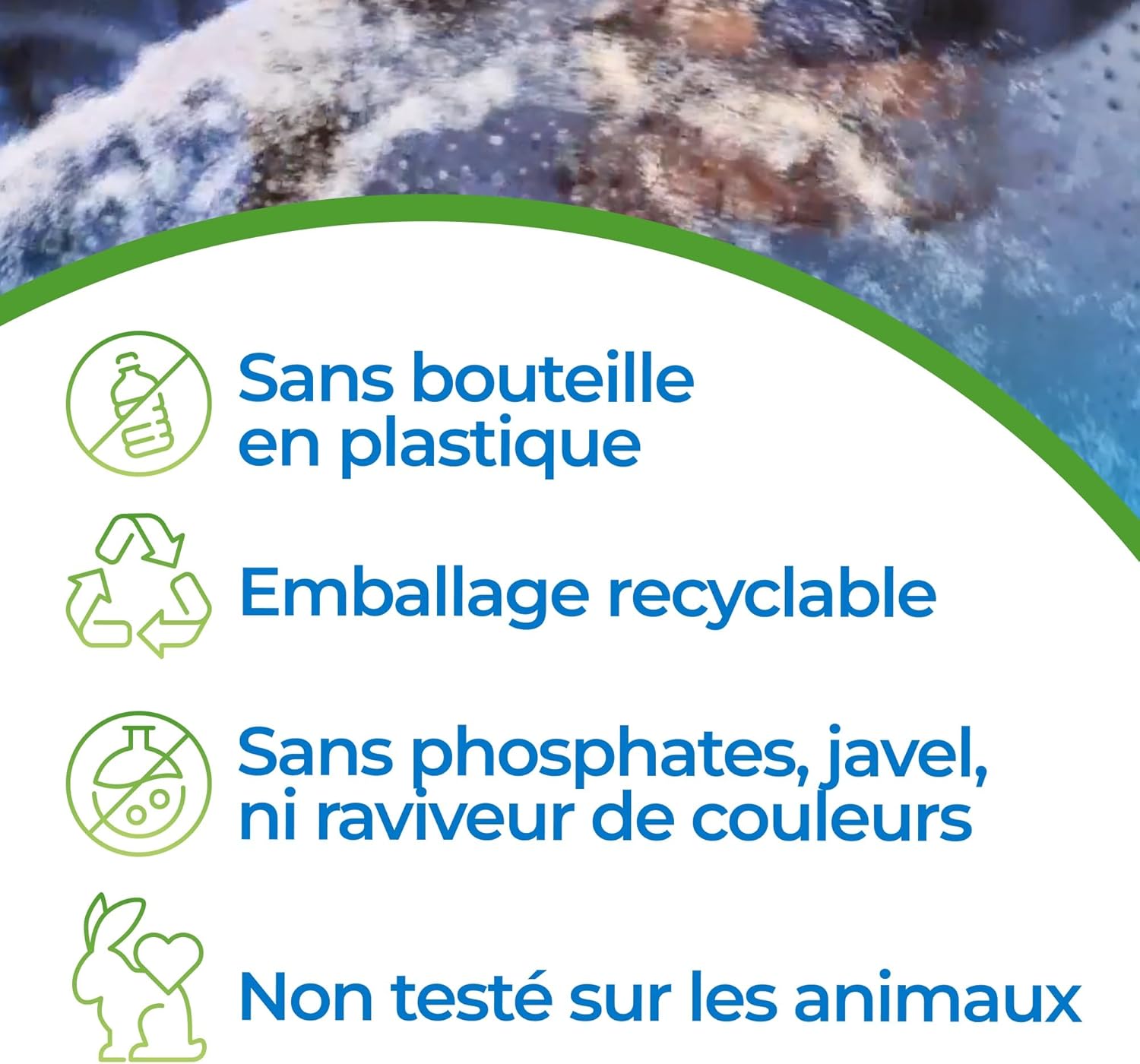 Feuilles de Lessive – Détergent Soluble, Sans Plastique, Jusqu’à 100 Machines