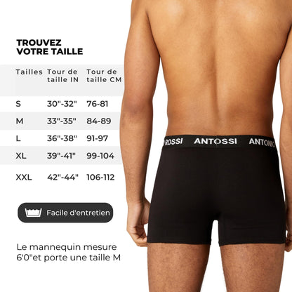 Lot de 12 Boxers Ajustés pour Hommes