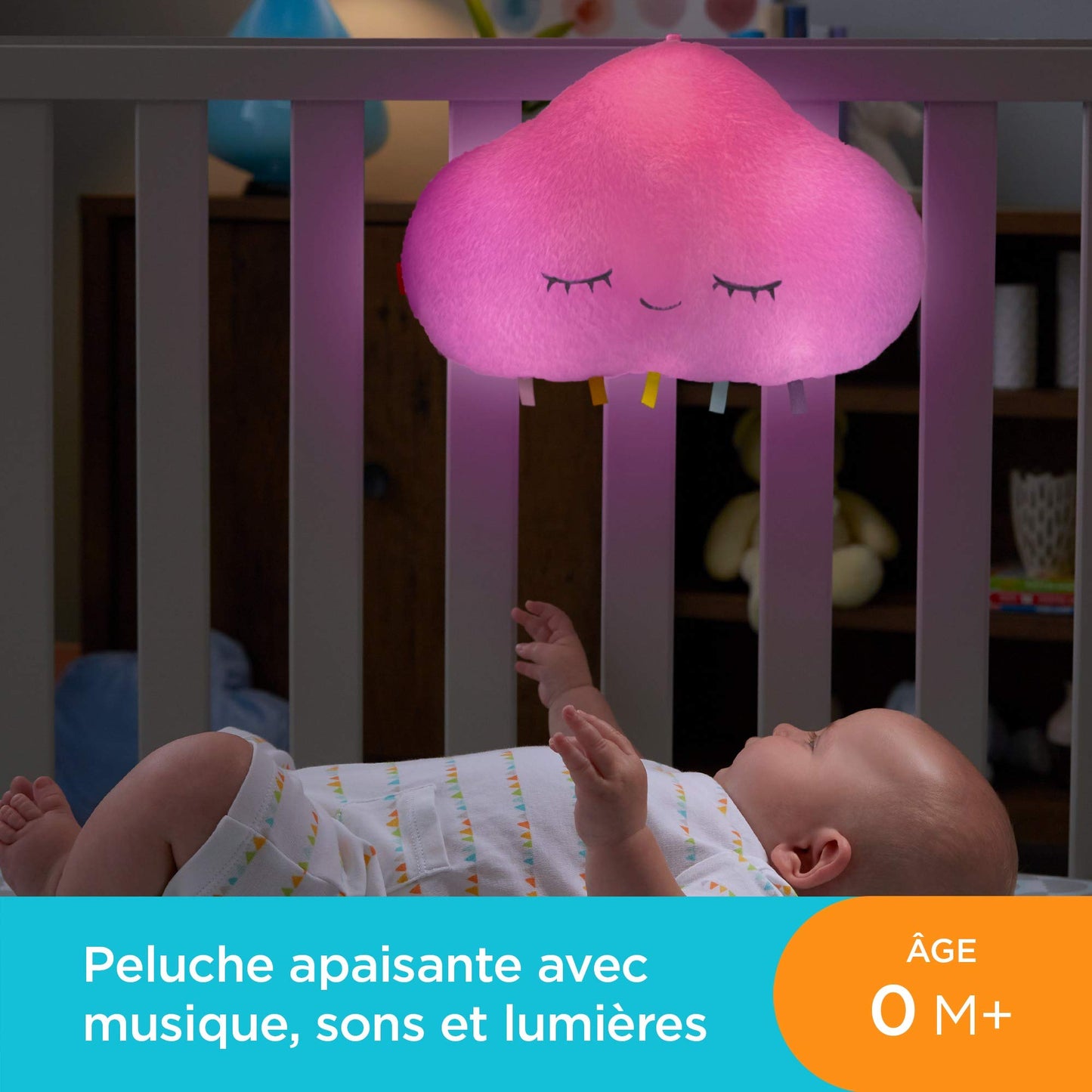 Fisher-Price Ma Loutre Câlins Bonne Nuit – Peluche Veilleuse Musicale pour Bébé