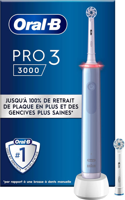 Oral-B Pro 3 3000 Brosse à Dents Électrique – Technologie 3D et Contrôle de la Pression