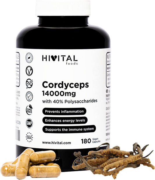 Cordyceps 14000 mg | 180 Gélules Végétaliennes