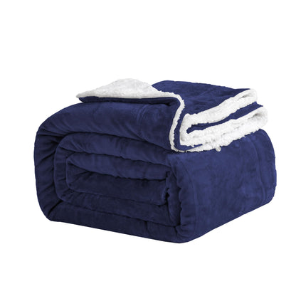 Couverture Polaire Grise en Sherpa