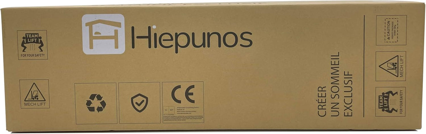 Hiepunos Matelas | Hybride à Ressorts Ensachés et Mémoire de Forme