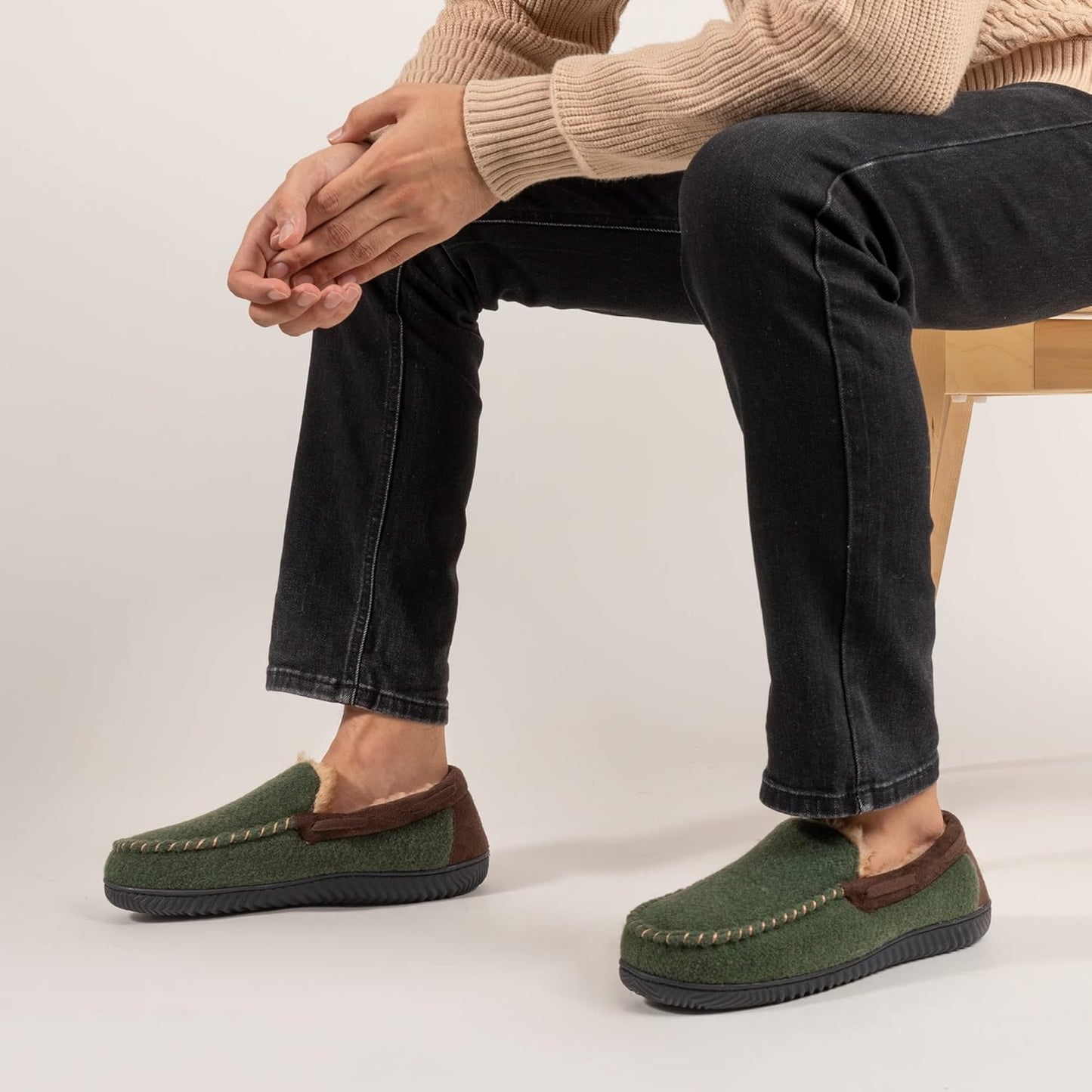 Chaussons Mocassins pour Homme | Mousse à Mémoire de Forme