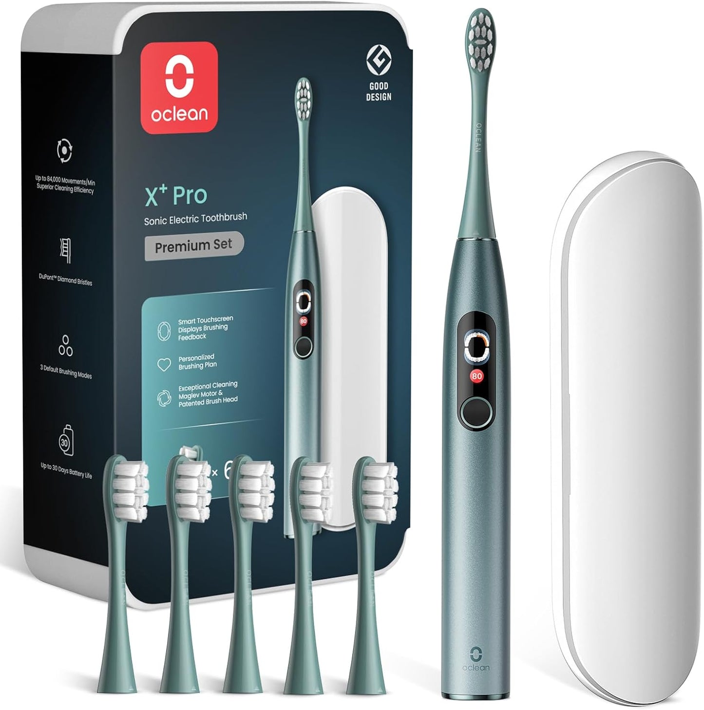 Brosse à Dents Électrique X Series Pro Travel Set | Écran Tactile Intelligent