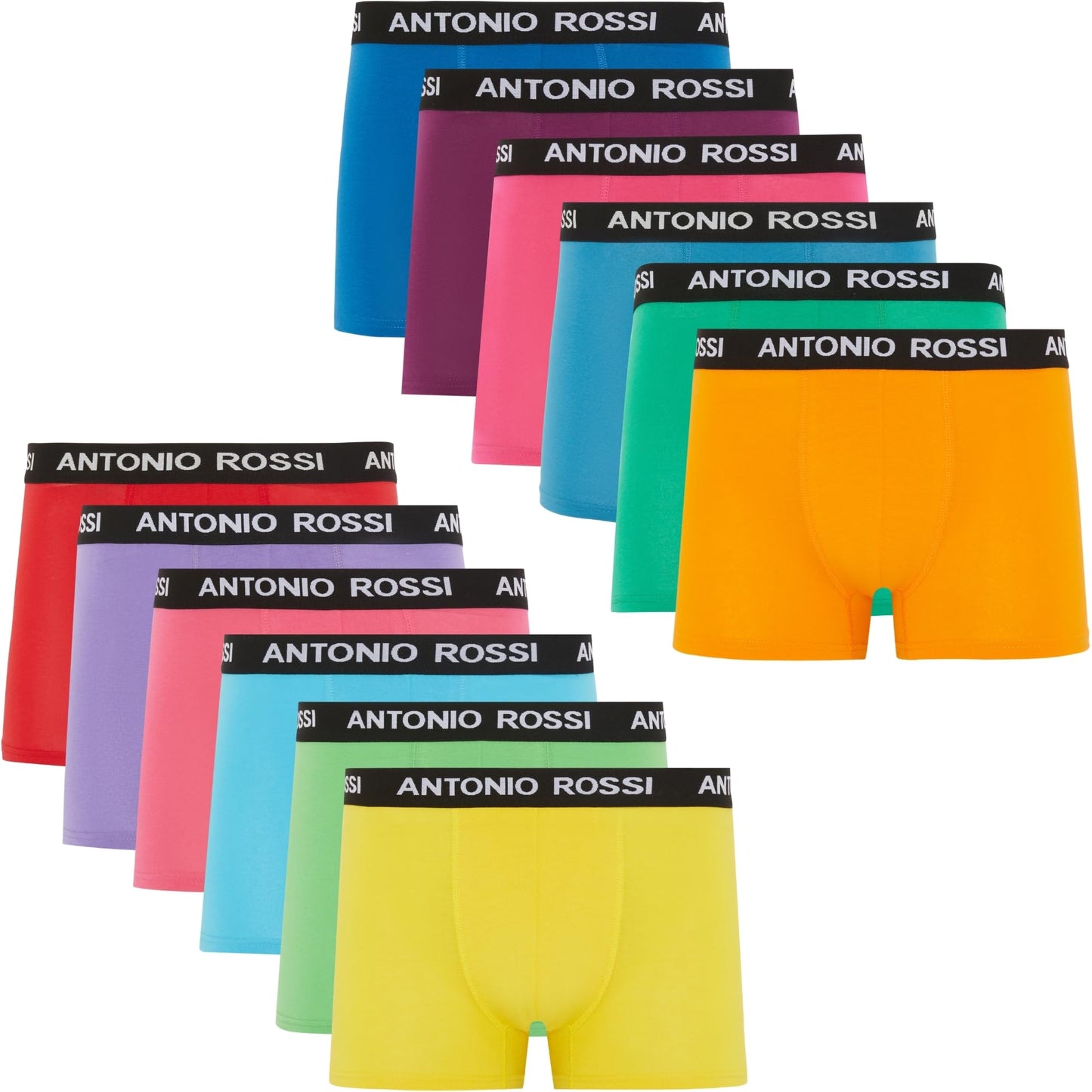 Lot de 12 Boxers Ajustés pour Hommes