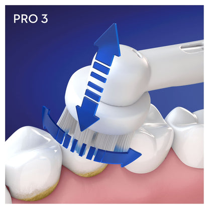 Oral-B Pro 3 3000 Brosse à Dents Électrique – Technologie 3D et Contrôle de la Pression