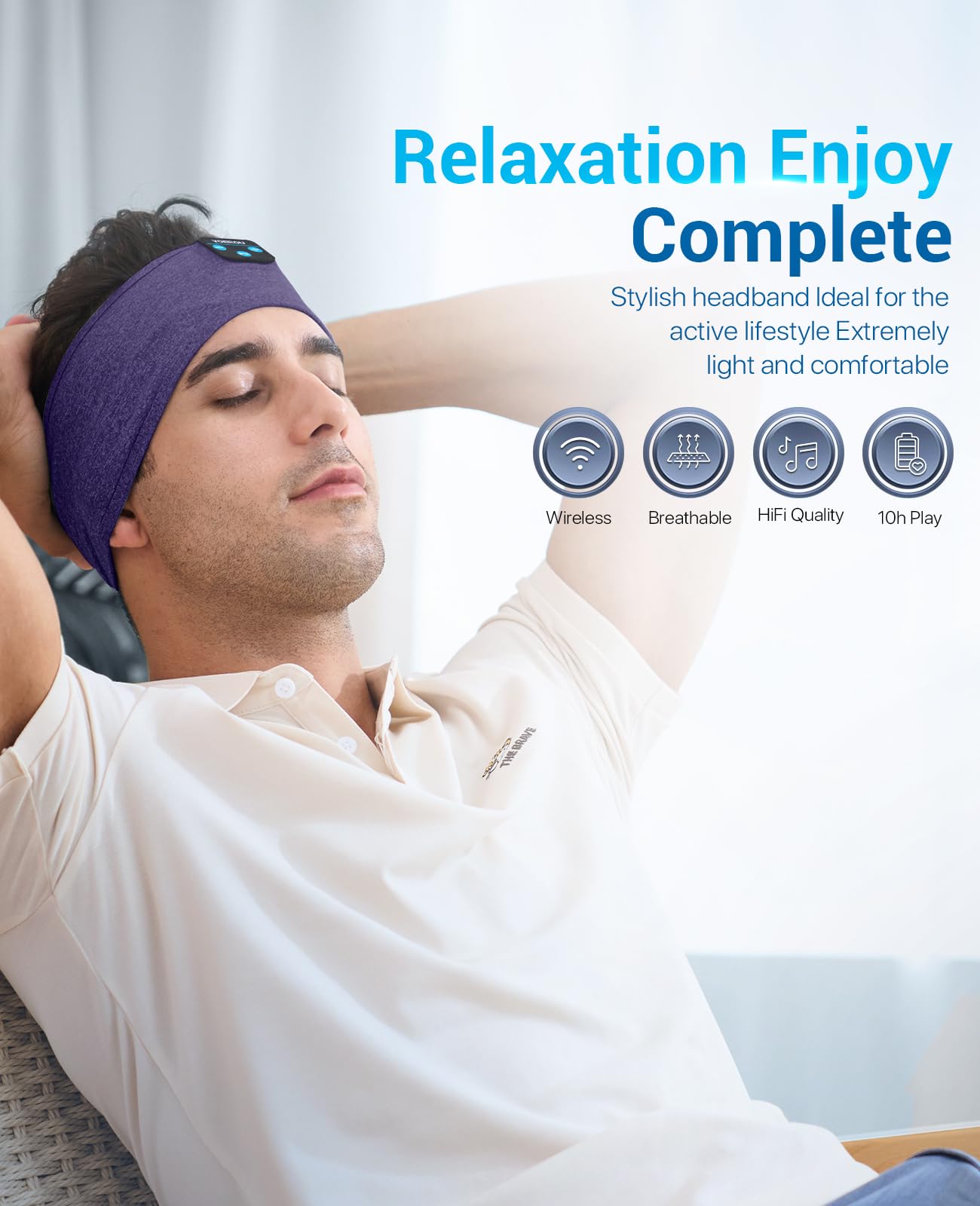 Casque Sans Fil Confortable-Sleep Headphones Bluetooth