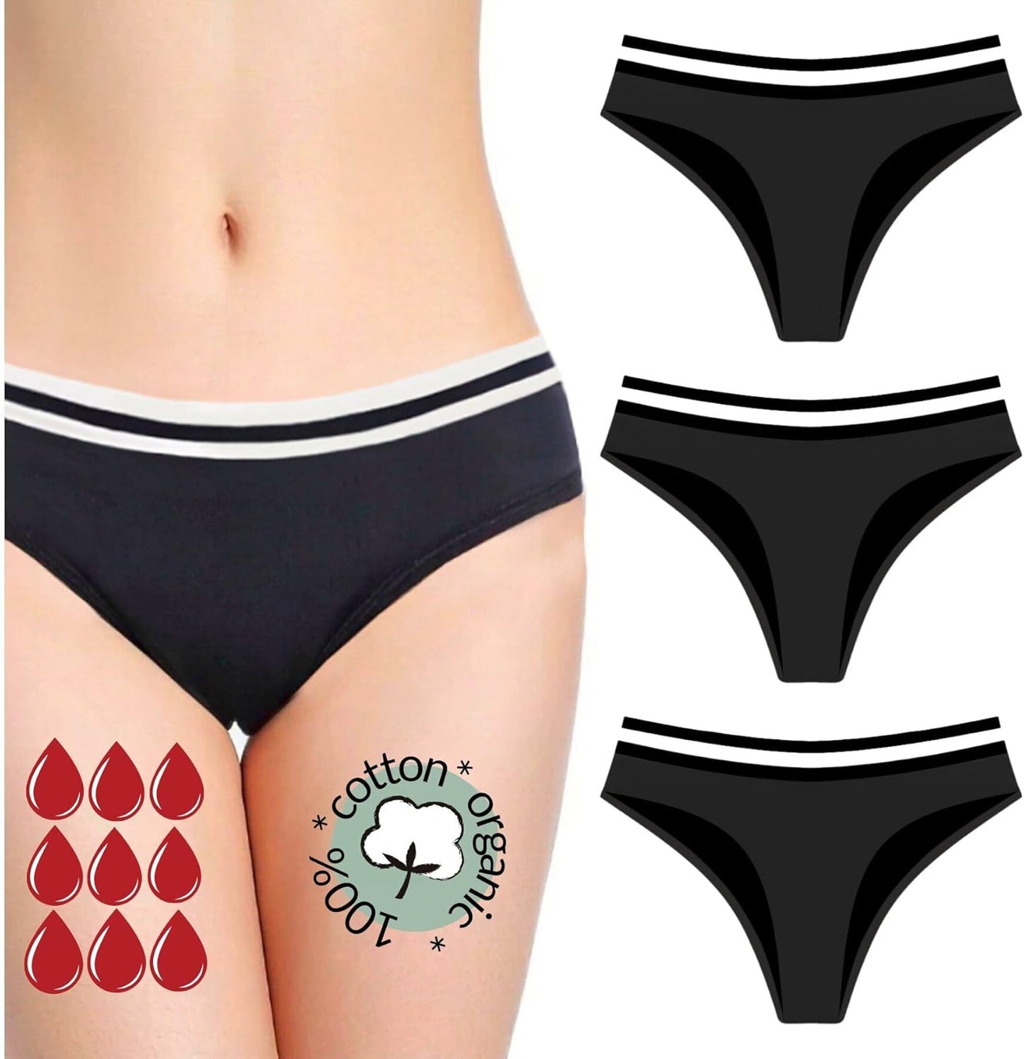Culotte Menstruelle Absorbante | Protection Écologique et Confortable