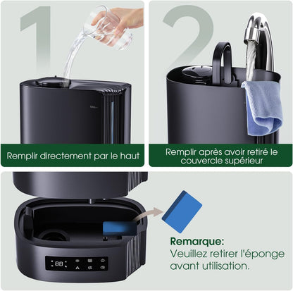 Humidificateur Ultrason 6L Silencieux – Confort et Air Purifié